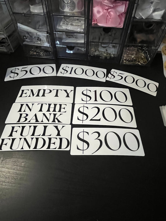 Minimalist Cash Placeholder