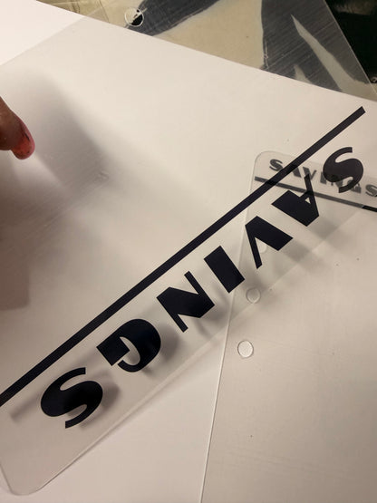 Transparent Dashboard Insert | Multiple Sizes