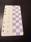 Checkered Budget Dashboard Insert | A6 Personal