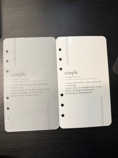 Simple Budget Dashboard Insert | Multiple Sizes - ModestDollarCo