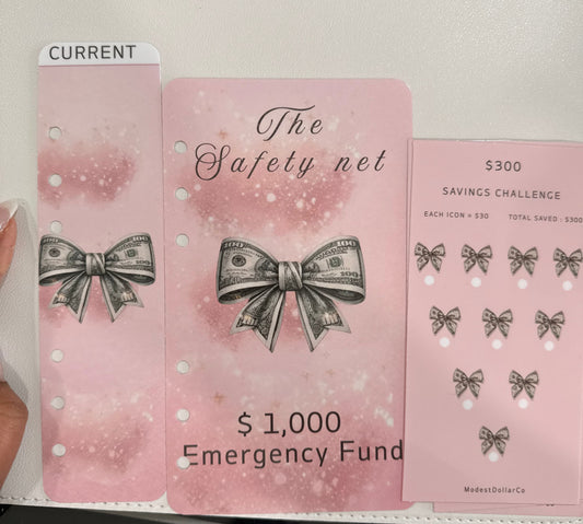The Safety Net Challenge | $1,000 Emergency Fund Savings Challenge