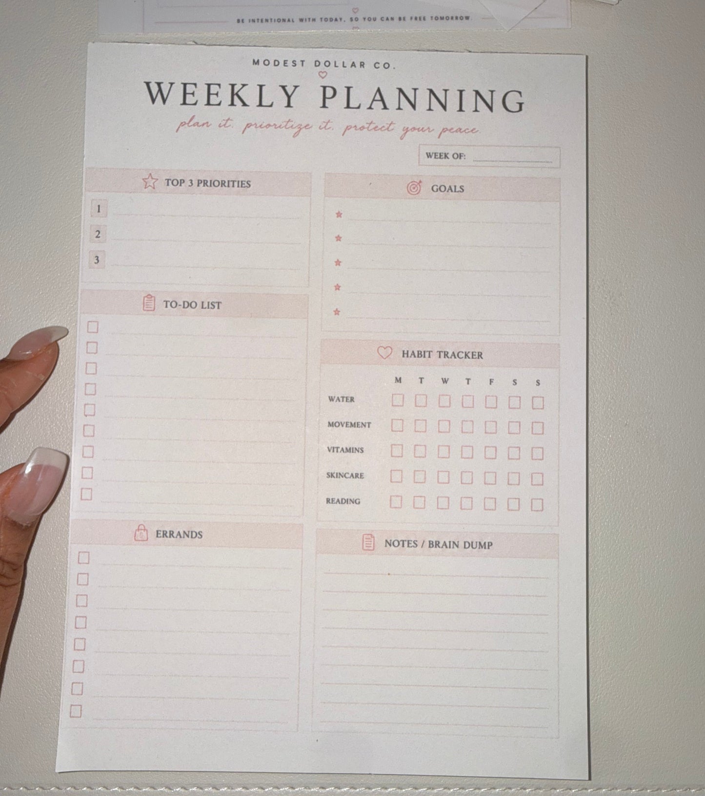 The Modest Desk™ A5 Budget & Planning Notepad Collection