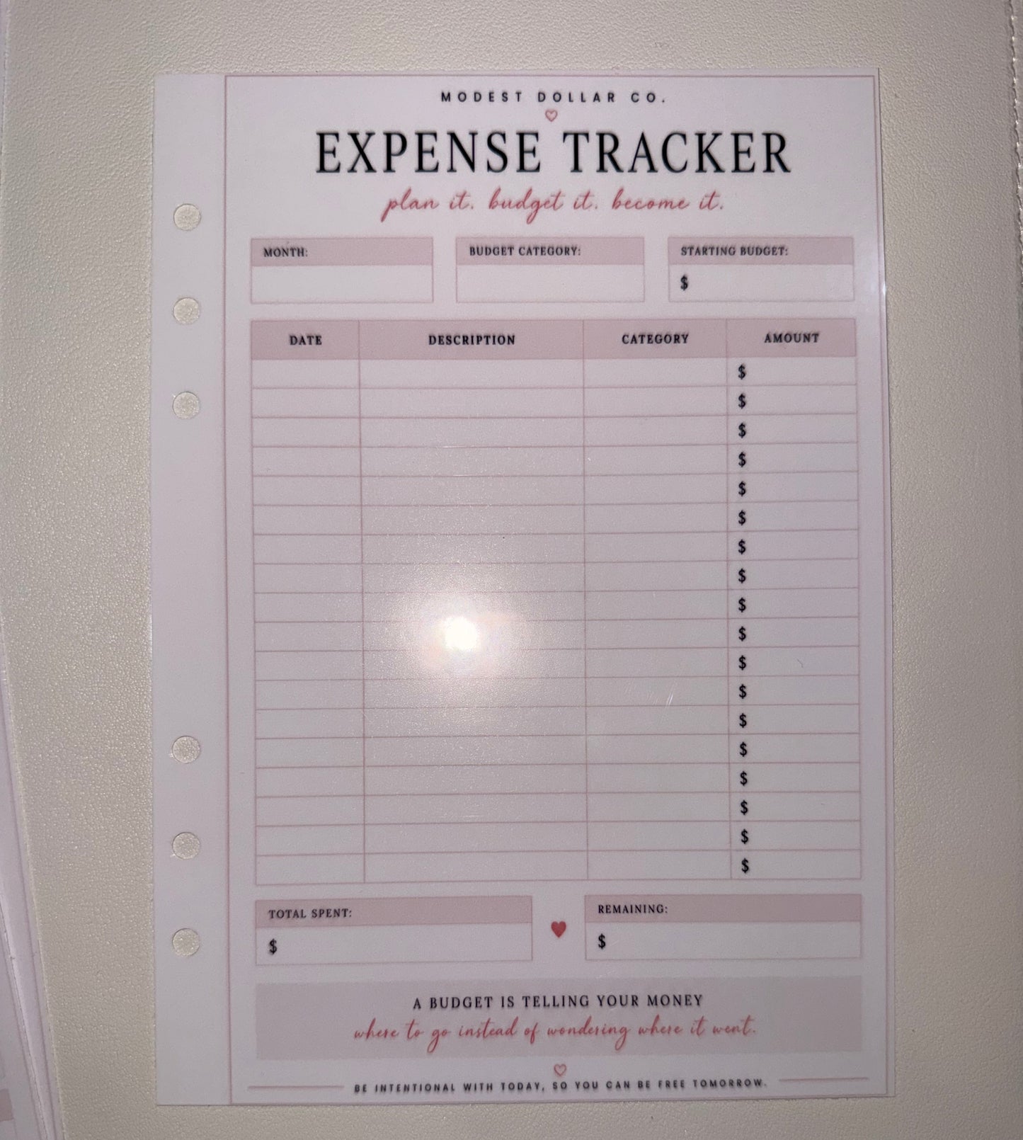 Reusable Budget Inserts A5 | Paycheck Planning, Cash Stuffing & Tracker Collection