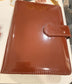The Haze | A6 Personal Patent Leather Budget Binder with Gold Rings