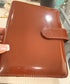 The Haze | A6 Personal Patent Leather Budget Binder with Gold Rings