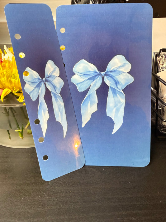 Bow Dashboard/Bookmark Duo- Blue