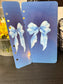 Bow Dashboard/Bookmark Duo- Blue