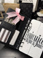A6 Halo Noir Saffiano Binder – Black Ring Edition