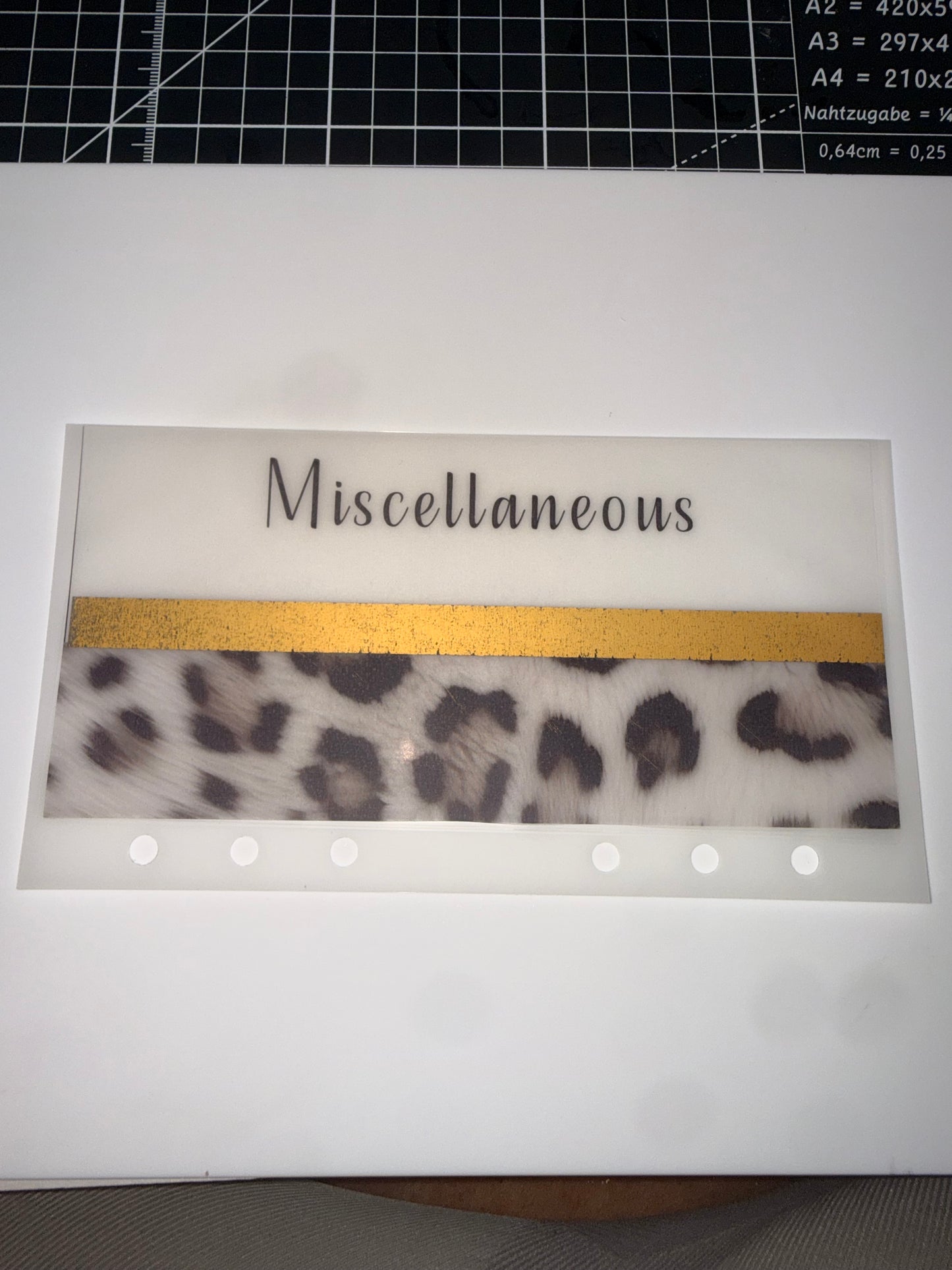 Untamed Collection | Single Custom Cash Envelope | A6 Personal