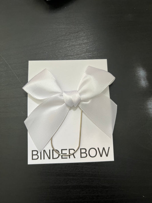 Binder Bow – White