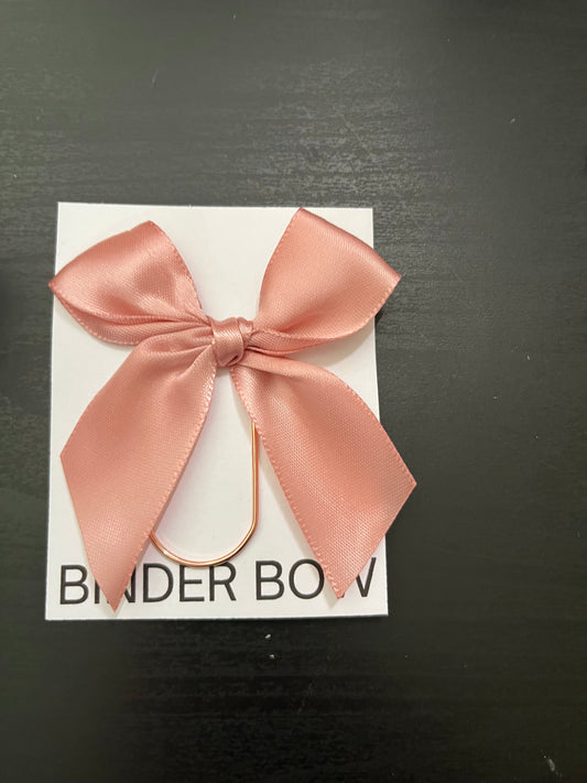 Binder Bow – Rose Gold