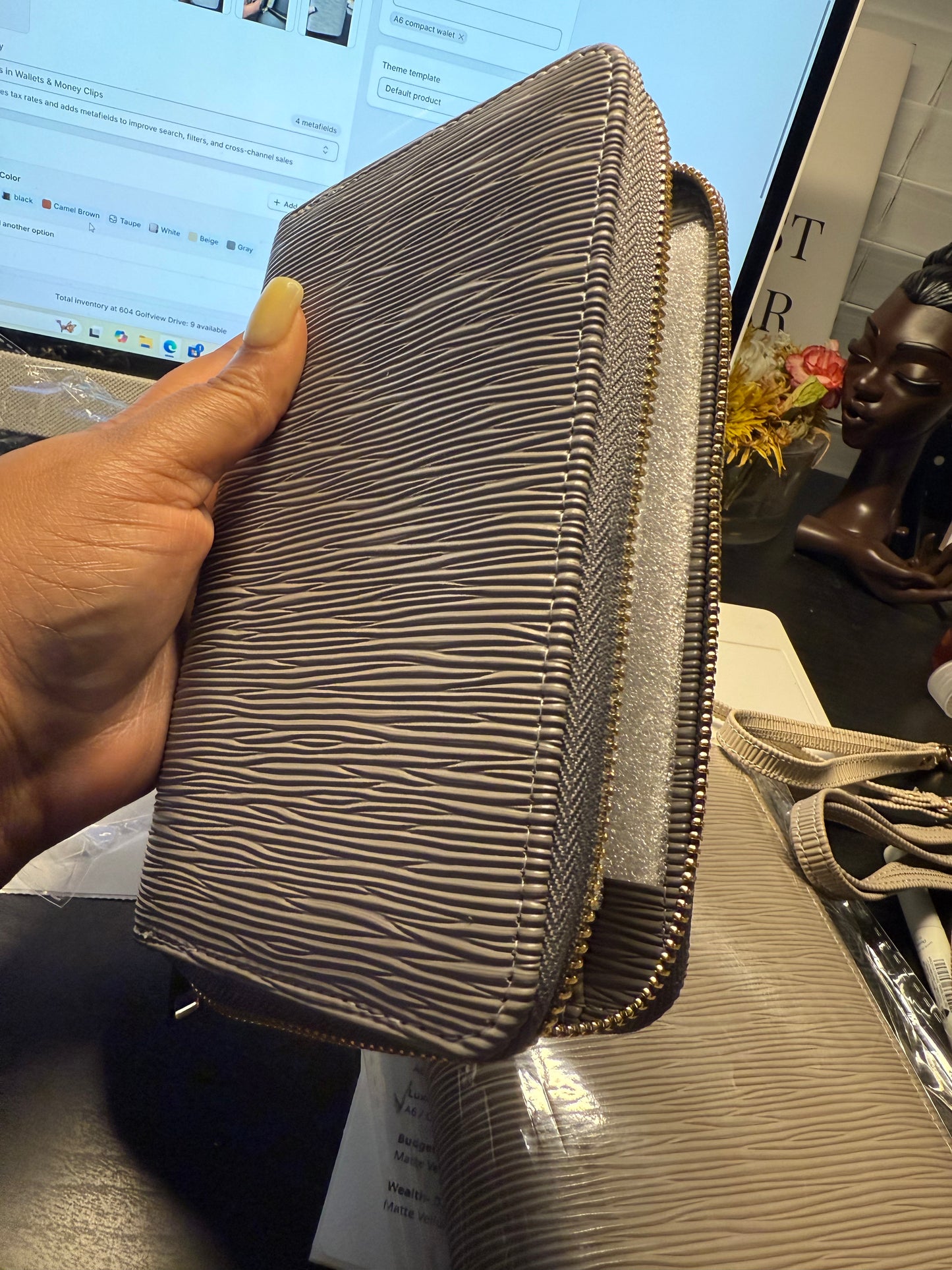 The Haven– A6 Zippered Binder Wallet with Wristlet