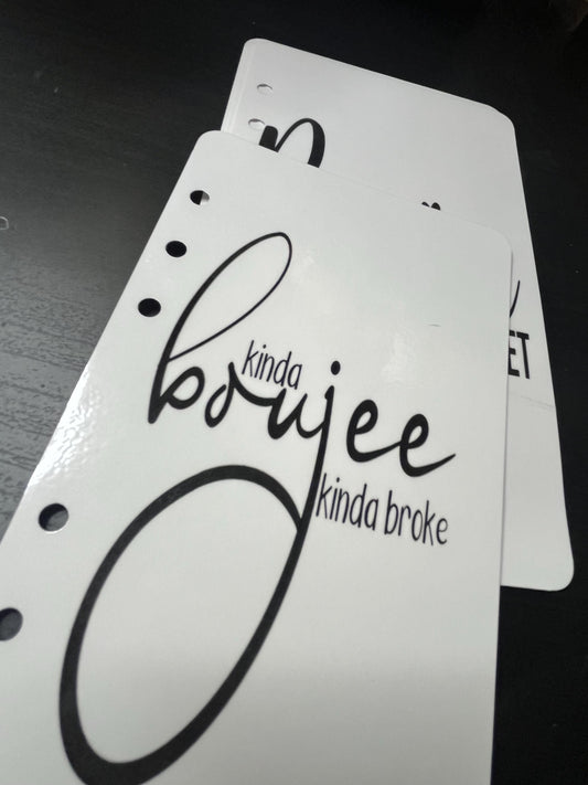 Kinda Broke Kinda Boujee Dashboard/Bookmark Duo