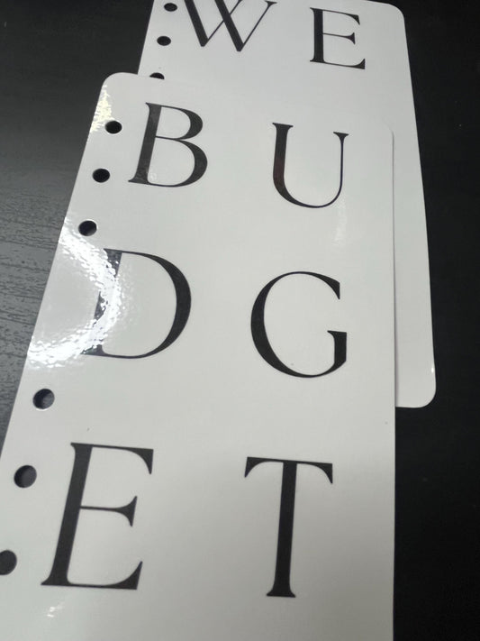 Budget- Dashboard/Bookmark Duo
