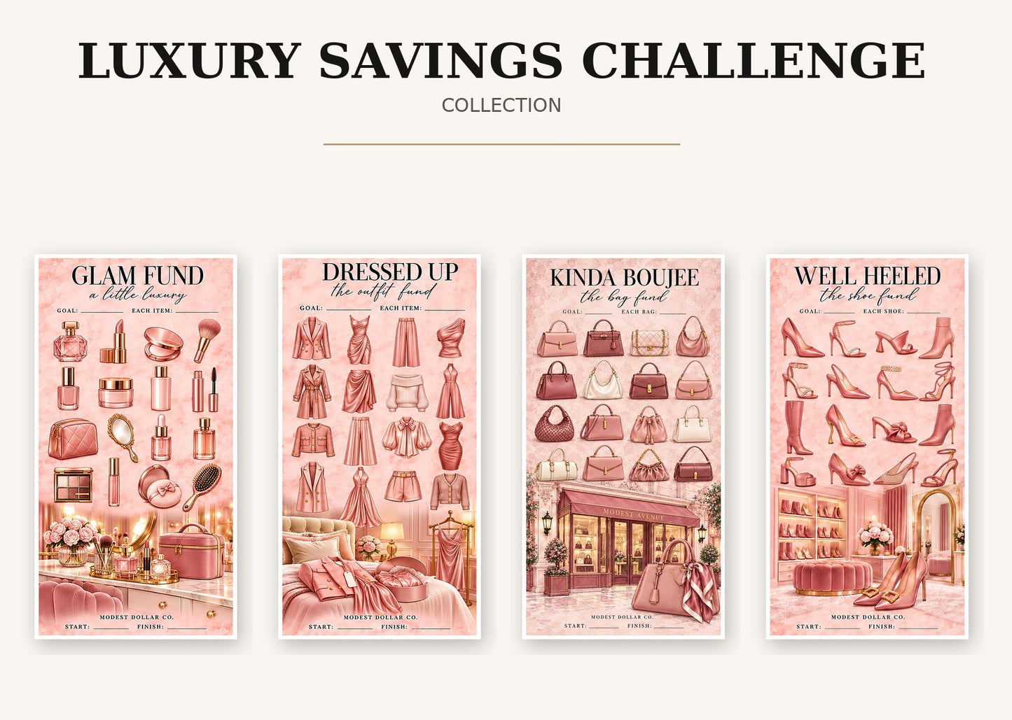 Luxury Savings Challenge collection hero, centered