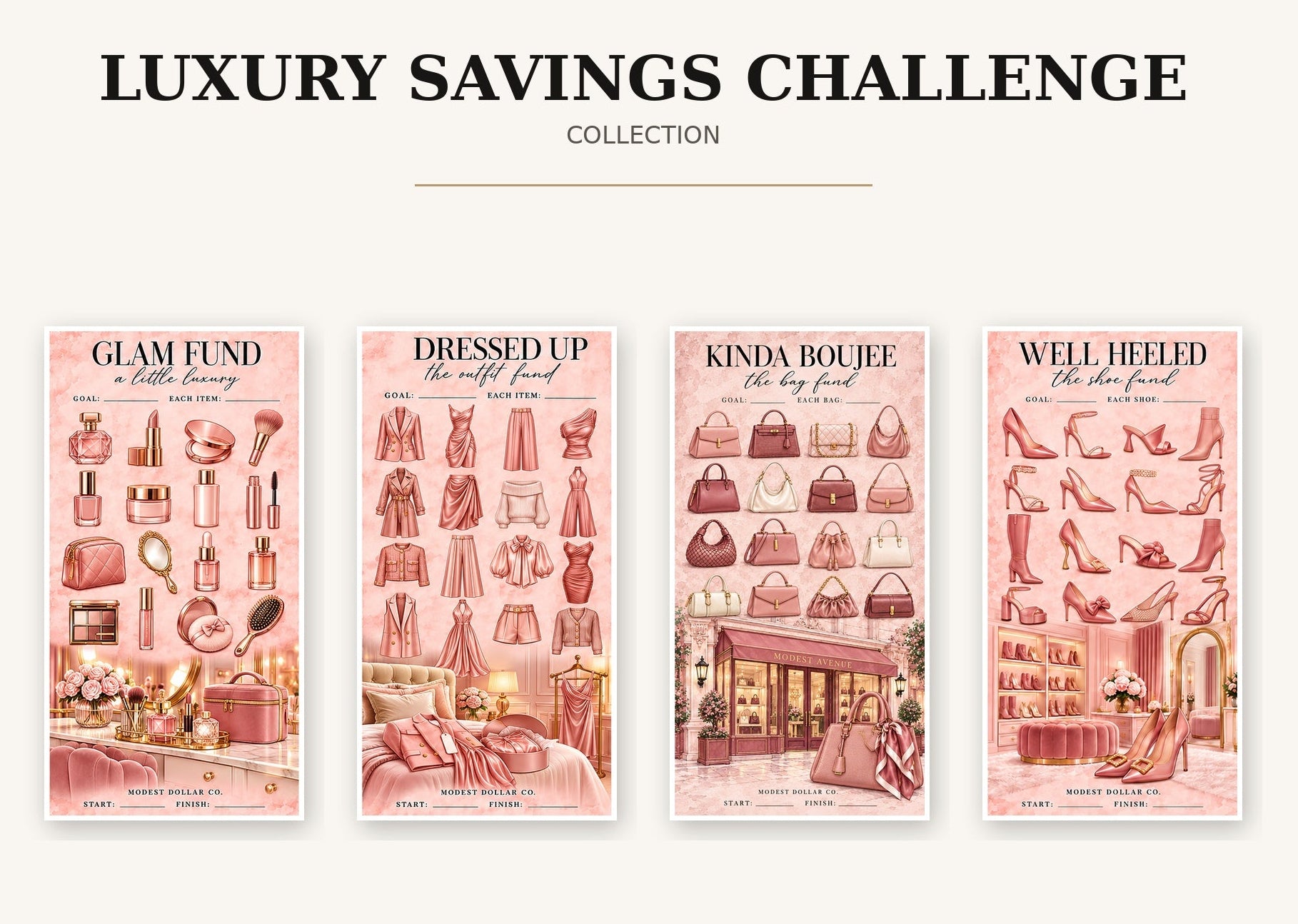 Luxury Savings Challenge collection hero, centered