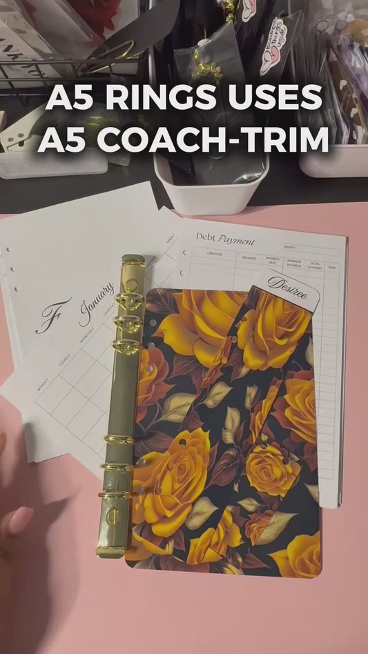 Coach Notebook Ring Conversion (A5 or A6 Size Options)